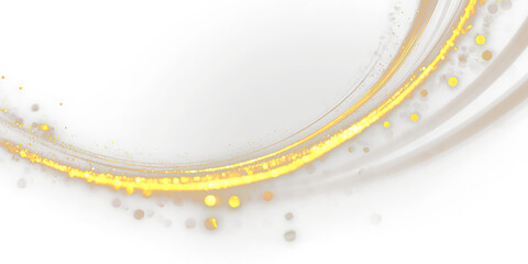Obraz premium PNG Golden Light Trail Overlay PNG on transparent background