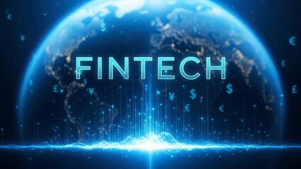 Fintech icon isolated on white background