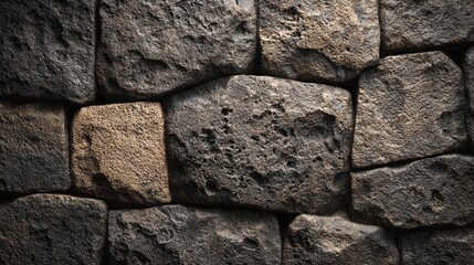 A background shows a weathered stone wall of an ancient fortress. The texture highlights the concept of business resilience and strength over time.
