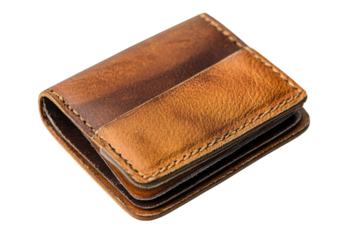 Stylish card holder for organizing cards on bright white backdrop isolated on transparent backgroun