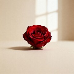 Minimal Single Rose Valentine Concept