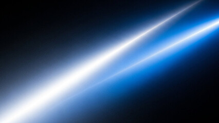 Vibrant blue and white light streaks on dark background