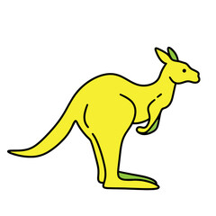 Australia Day. Kangaroo. Koala. National flag. Country outline. Lettering.