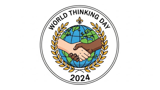 World Thinking Day 2024 handshake symbolizing global unity and friendship on Earth