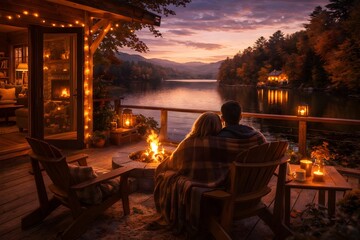 romantic dinner in the restaurant