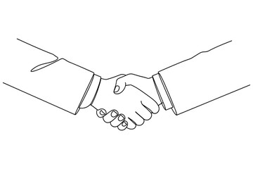 Illustrative depiction of two individuals sealing a deal with a firm handshake, symbolizing agreement and partnership in a professional context