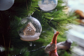 Christmas tree decoration winter event