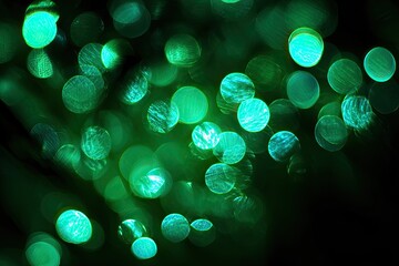 Abstract Green Bokeh Background