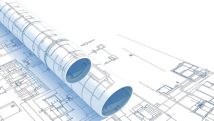 Detailed Construction Blueprint Design