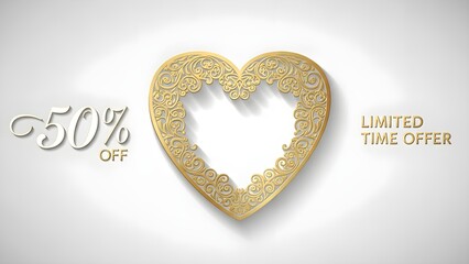Decorative heart frame sale offer