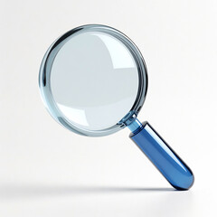 Blue Handled Magnifying Glass Object for Clarity, Search, Research, and Discovery