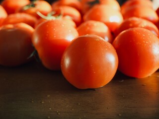 신선한 유기농 채소 빨간 토마토