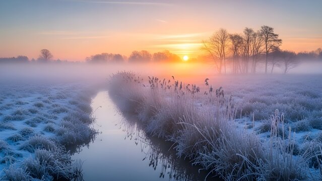 Ma&ntilde;ana helada de invierno
