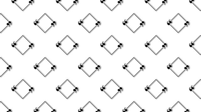 Modern geometric background featuring a repeating grid of quote marks. Continuous diagonal motion creates a dynamic feel for interview intros, blogs, and motivational quote displays.