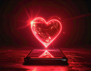 Abstract Heart Valentine Concept Image