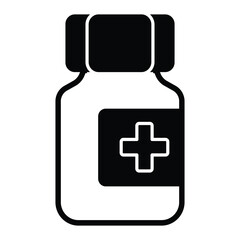 Fototapeta premium Medicine Pack Vector Icon which can easily modify or edit
