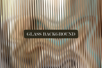 Abstract Glass Background with Vertical Lines Texture Design