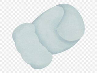 Watercolor fluffy winter earmuffs cozy illustration vector.