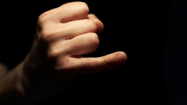Close-up of the little finger.
Fingers on a man's hand.
Human anatomy and body parts.