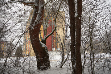 osiedle mieszkaniowe ,zima  © Marcin Łazarczyk