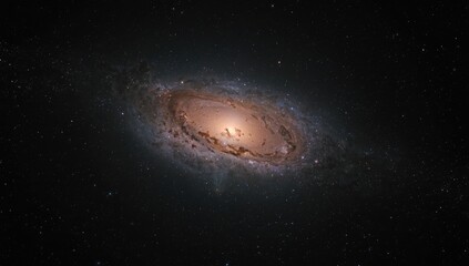 Colorful outer space scene featuring a nebula with a spectrum of hues and twinkling stars, ideal for astronomy layouts