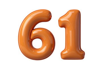 Inflatable Orange Foil Balloons Spelling 61