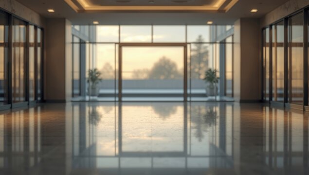 Misty terrace scene featuring furniture and greenery, designed for outdoor leisure, Earth Day