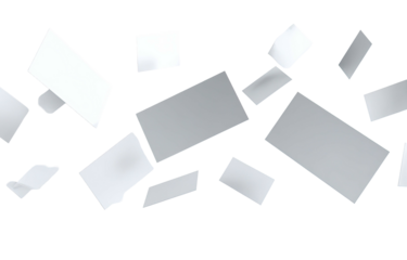 Gray rectangular and square shapes scattered against a black background