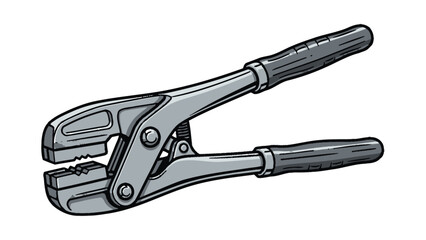 Obraz premium Close up illustration of a razor blade tool with a wooden handle
