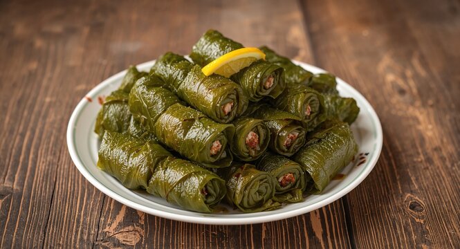 Turkish stuffed leaves, used as a regional culinary preservation method for seasonal dishes