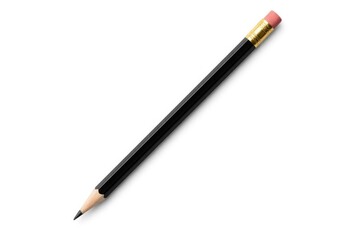 Fototapeta premium Isolated graphite pencil displayed on white background with clipping path