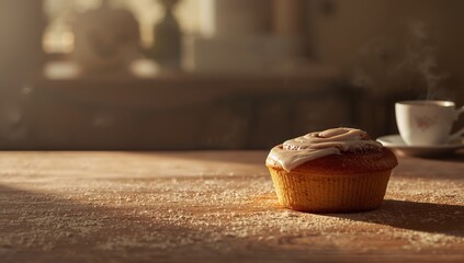 Sweet cinnamon roll on a breakfast plate, highlighting carbohydrate-rich foods