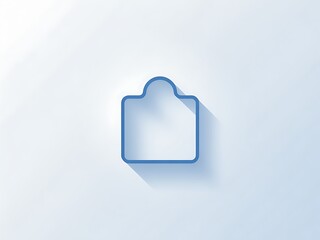 blue folder with white paper