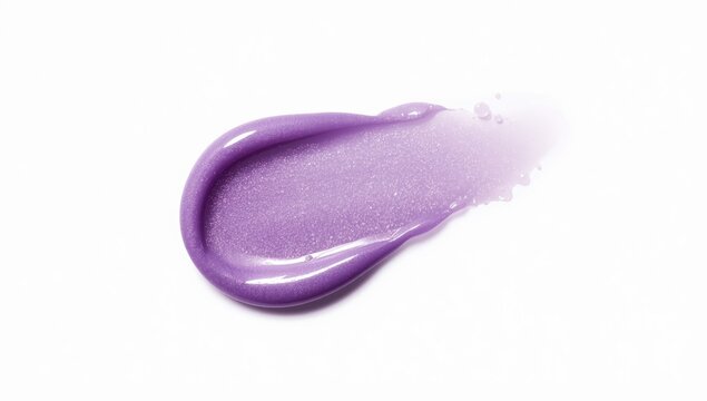 Gel-based cosmetic with textured smear, designed for use as a UI backdrop in beauty interfaces