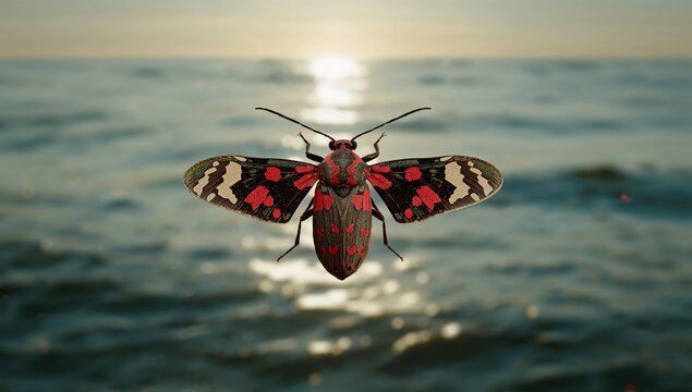 Insect pest on boxelder tree, highlighting plant protection and ecological balance, Earth Day