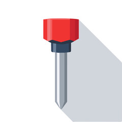 torx key flat vector illustration icon