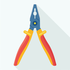 locking pliers flat vector illustration icon
