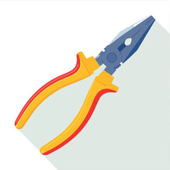 pliers flat vector illustration icon