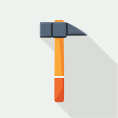 sledgehammer flat vector illustration icon