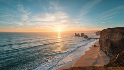 Coastal scenery featuring rocky shoreline and surf, suitable for nature-themed UI backdrops