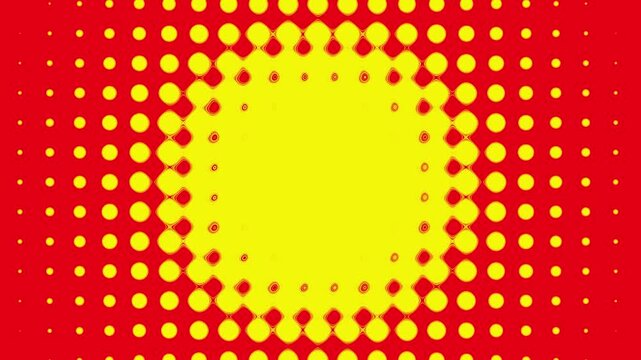 Yellow with red equalizer VJ loo background animation