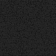 Seamless turing pattern with irregular maze like line structure vector illustration.