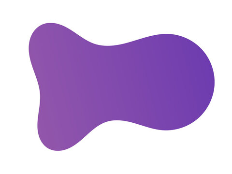 Purple abstract organic blob shape for modern background design, creative layout, branding, poster, presentation and digital decoration