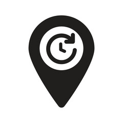 Time and location icon