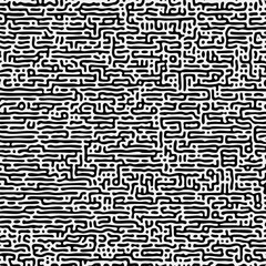 Turing pattern with black and white reaction diffusion lines