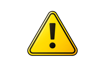 High-Resolution Safety Alert Symbol for Hazard and Attention Concept