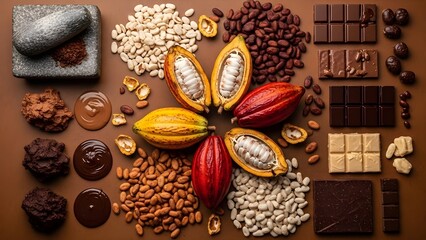 Cocoa beans chocolate production
