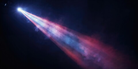 Spotlight or projector light beam with textured background enhancing visual focus for UI backdrop or text overlay