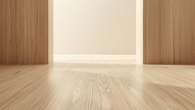Smooth veneered wood panel showcasing gentle grain textures and subdued hues, ideal for design backdrops