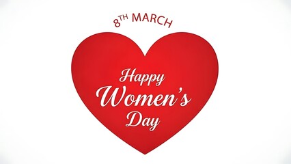 Celebrating international women's day on march 8th illustration